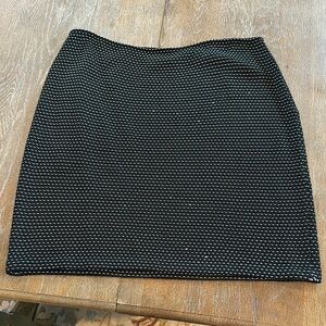 St. John Black and White Skirt